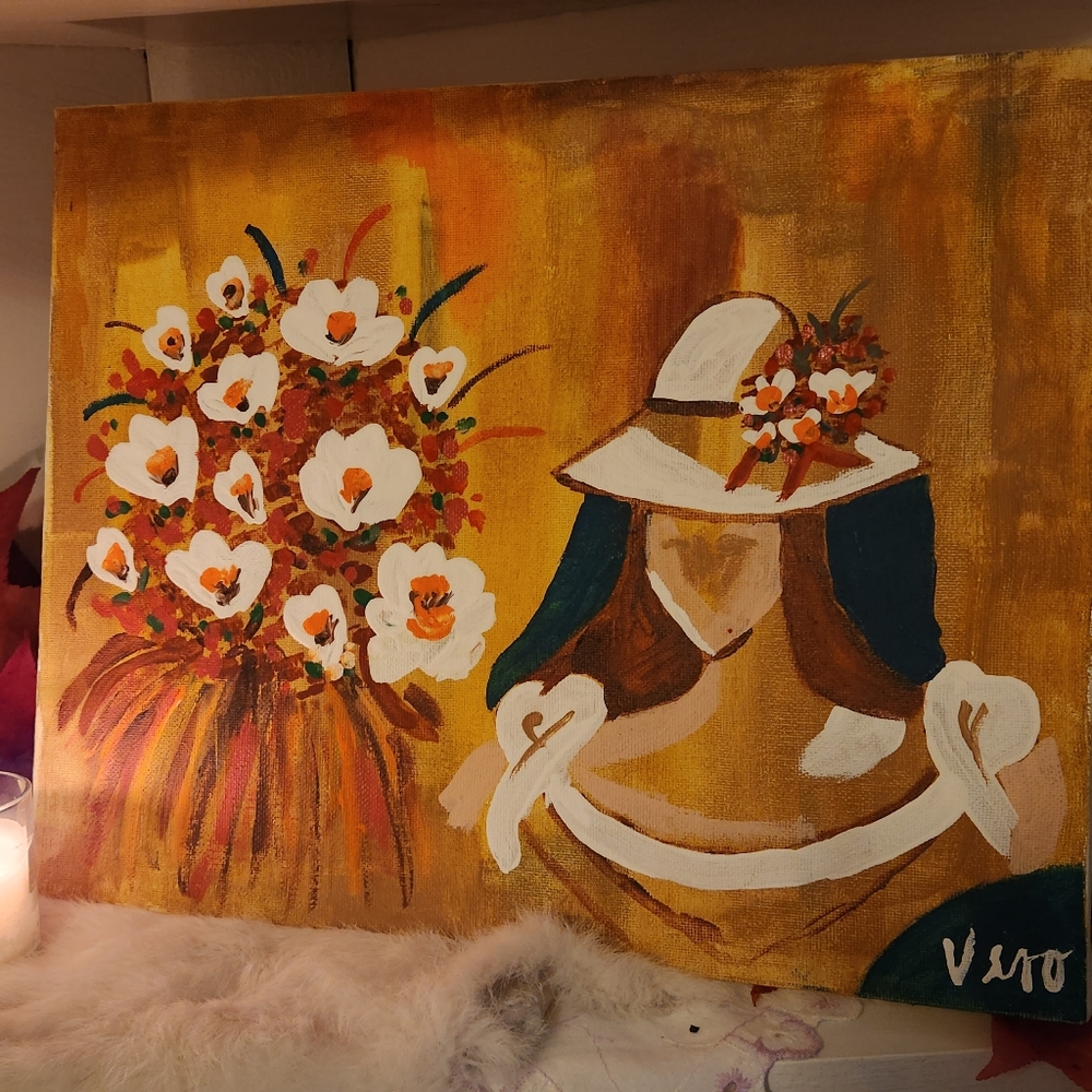 Original Vintage Art - Acrylic on Canvas 10x14